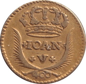 1731 GOLD PINTO PORTUGAL - GOLD WORLD COINS - Cambridgeshire Coins