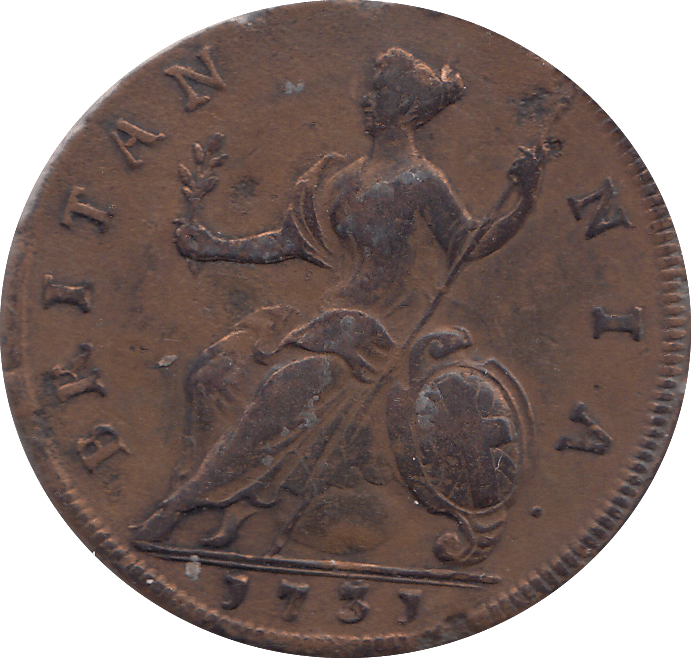 1731 HALF PENNY (VERY FINE ) - HALFPENNY - Cambridgeshire Coins