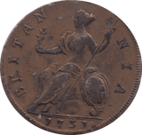 1731 HALF PENNY (VERY FINE ) - HALFPENNY - Cambridgeshire Coins