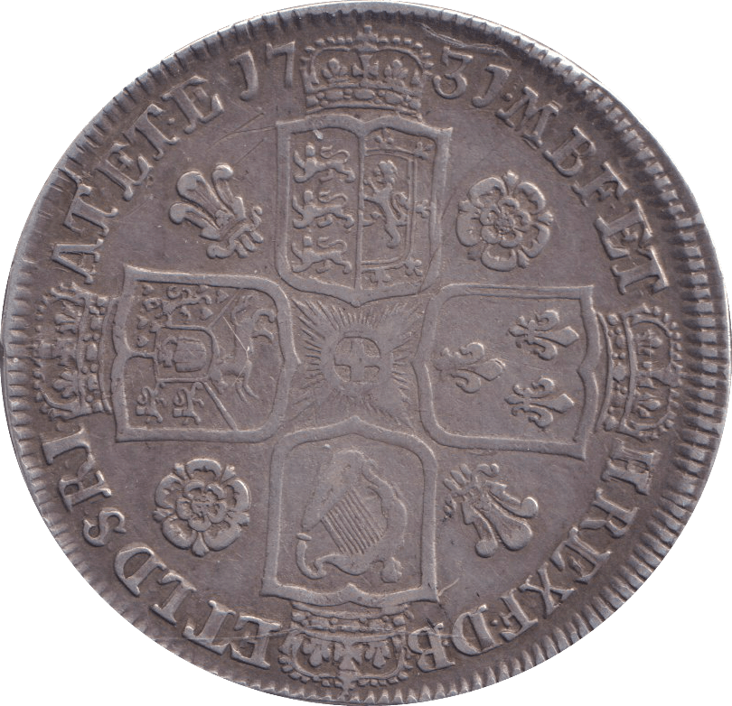 1731 HALFCROWN ( GVF ) - HALFCROWN - Cambridgeshire Coins