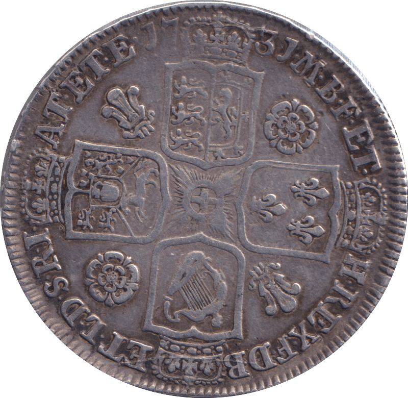 1731 HALFCROWN ( GVF ) - HALFCROWN - Cambridgeshire Coins
