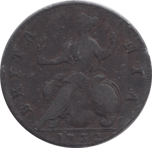 1732 HALFPENNY ( GF ) - HALFPENNY - Cambridgeshire Coins