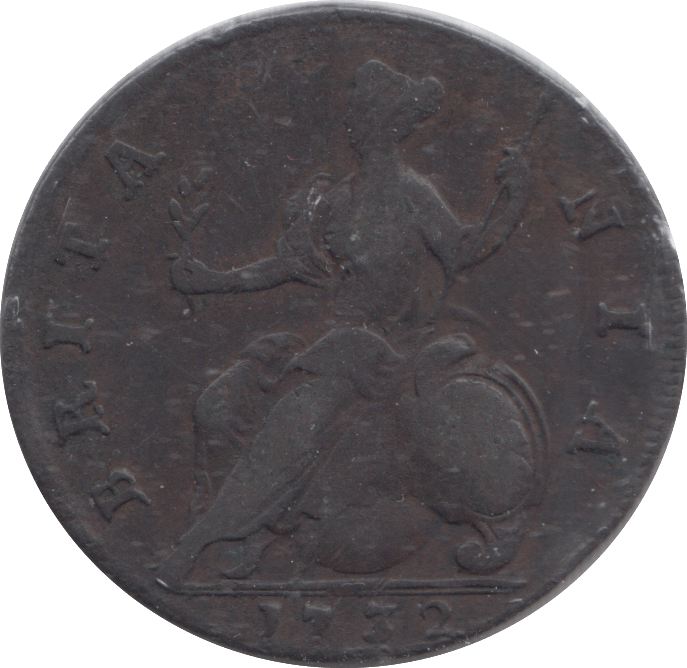 1732 HALFPENNY ( GF ) - HALFPENNY - Cambridgeshire Coins