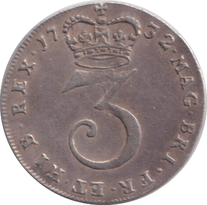 1732 MAUNDY THREEPENCE ( EF ) - MAUNDY THREEPENCE - Cambridgeshire Coins