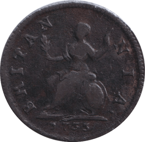 1733 FARTHING ( GF ) - FARTHING - Cambridgeshire Coins