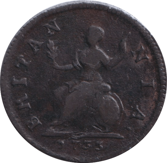 1733 FARTHING ( GF ) - FARTHING - Cambridgeshire Coins