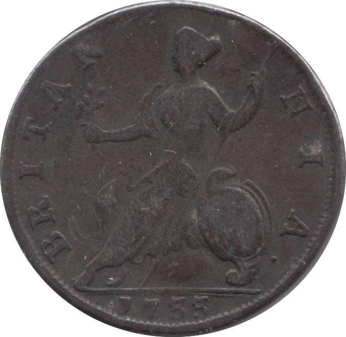 1733 HALFPENNY ( GF ) - HALFPENNY - Cambridgeshire Coins