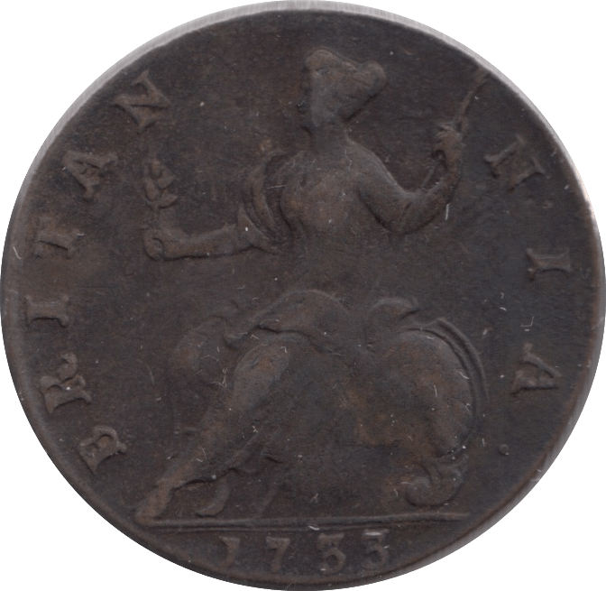 1733 HALFPENNY ( GF ) - Halfpenny - Cambridgeshire Coins