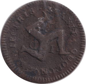 1733 HALFPENNY ISLE OF MAN - WORLD COINS - Cambridgeshire Coins