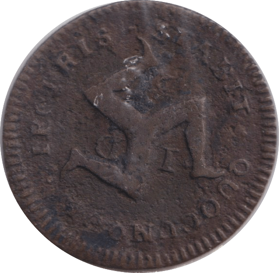 1733 HALFPENNY ISLE OF MAN - WORLD COINS - Cambridgeshire Coins