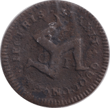 1733 HALFPENNY ISLE OF MAN - WORLD COINS - Cambridgeshire Coins