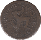 1733 HALFPENNY ISLE OF MAN - WORLD COINS - Cambridgeshire Coins