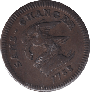 1733 PENNY ISLE OF MAN - WORLD COINS - Cambridgeshire Coins