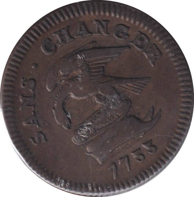 1733 PENNY ISLE OF MAN - WORLD COINS - Cambridgeshire Coins