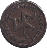 1733 PENNY ISLE OF MAN - WORLD COINS - Cambridgeshire Coins