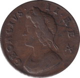 1734 FARTHING ( F ) - FARTHING - Cambridgeshire Coins