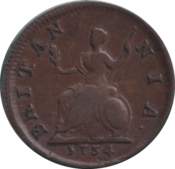 1734 FARTHING ( F ) - FARTHING - Cambridgeshire Coins