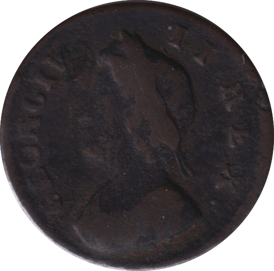 1734 FARTHING ( FINE ) - FARTHING - Cambridgeshire Coins