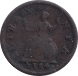 1734 FARTHING ( FINE ) - FARTHING - Cambridgeshire Coins
