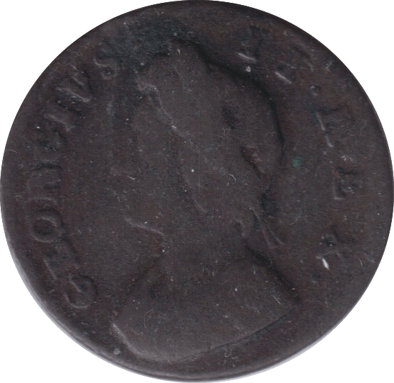 1734 FARTHING ( FINE ) - FARTHING - Cambridgeshire Coins