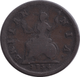 1734 FARTHING ( NF ) - FARTHING - Cambridgeshire Coins