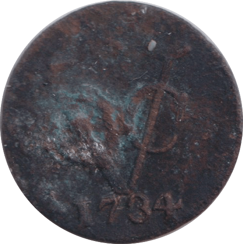 1734 ONE DUIT HOLLAND - WORLD COINS - Cambridgeshire Coins