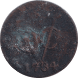 1734 ONE DUIT HOLLAND - WORLD COINS - Cambridgeshire Coins