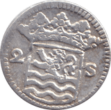 1734 SILVER 2 STUIVER ZEELAND - SILVER WORLD COINS - Cambridgeshire Coins