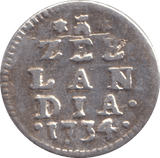 1734 SILVER 2 STUIVER ZEELAND - SILVER WORLD COINS - Cambridgeshire Coins
