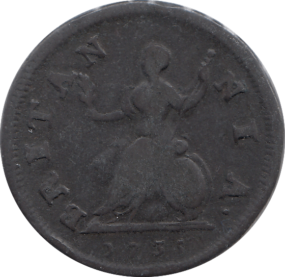1735 FARTHING ( GF ) - FARTHING - Cambridgeshire Coins