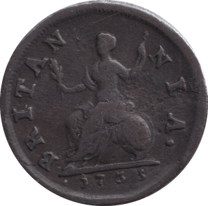 1735 FARTHING ( GF ) - FARTHING - Cambridgeshire Coins