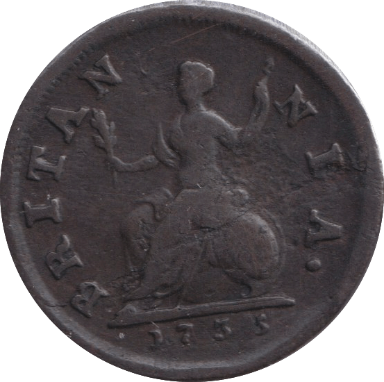 1735 FARTHING ( GF ) - FARTHING - Cambridgeshire Coins