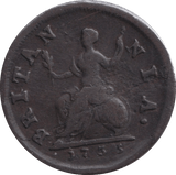 1735 FARTHING ( GF ) - FARTHING - Cambridgeshire Coins