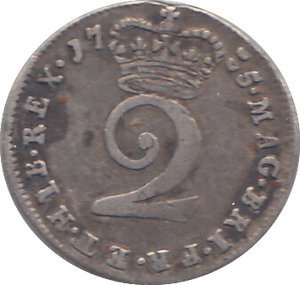 1735 MAUNDY 2 PENCE ( VF ) - WORLD COINS - Cambridgeshire Coins