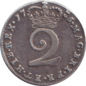 1735 MAUNDY TWOPENCE ( GVF ) - MAUNDY TWOPENCE - Cambridgeshire Coins