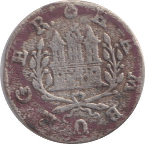 1736 BASE SILVER SKILLING HAMBURG GERMANY - WORLD COINS - Cambridgeshire Coins