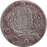 1736 BASE SILVER SKILLING HAMBURG GERMANY - WORLD COINS - Cambridgeshire Coins