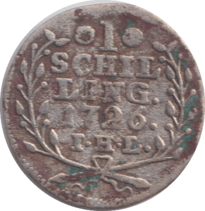 1736 BASE SILVER SKILLING HAMBURG GERMANY - WORLD COINS - Cambridgeshire Coins