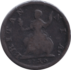 1736 FARTHING ( FINE ) - FARTHING - Cambridgeshire Coins