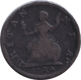 1736 FARTHING ( FINE ) - FARTHING - Cambridgeshire Coins