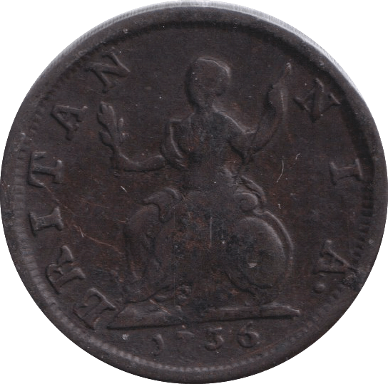 1736 FARTHING ( VF ) - FARTHING - Cambridgeshire Coins