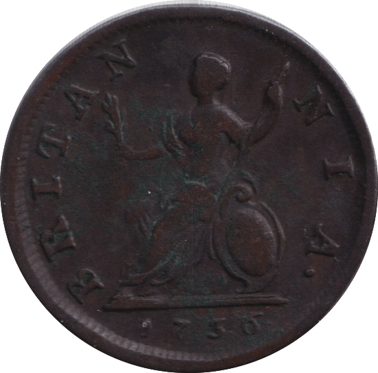1736 FARTHING ( VF ) - FARTHING - Cambridgeshire Coins
