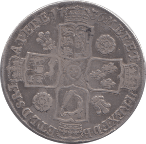 1736 HALFCROWN ( GF ) - HALFCROWN - Cambridgeshire Coins