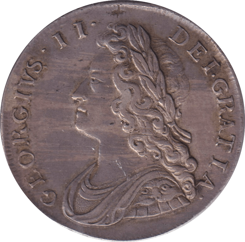 1736 HALFCROWN ( GVF ) - HALFCROWN - Cambridgeshire Coins