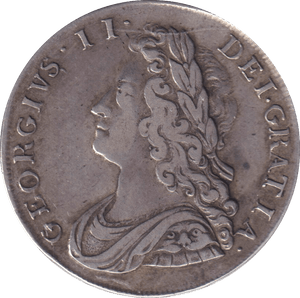 1736 HALFCROWN ( GVF ) - HALFCROWN - Cambridgeshire Coins