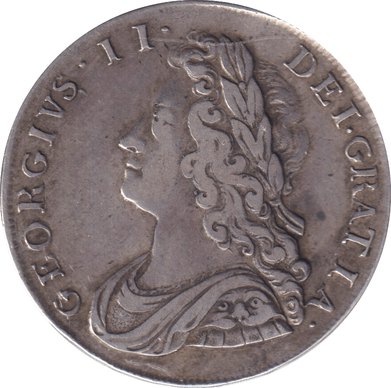 1736 HALFCROWN ( GVF ) - HALFCROWN - Cambridgeshire Coins