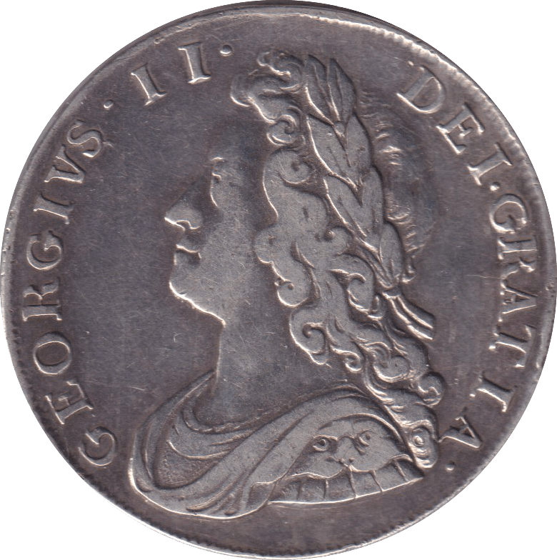 1736 HALFCROWN ( VF ) - HALFCROWN - Cambridgeshire Coins