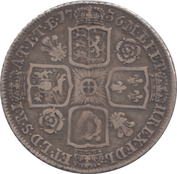 1736 SHILLING ( GF ) - SHILLING - Cambridgeshire Coins