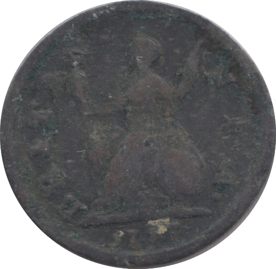 1737 FARTHING ( FINE ) - FARTHING - Cambridgeshire Coins