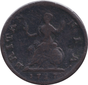 1737 FARTHING ( FINE ) - HALFPENNY - Cambridgeshire Coins